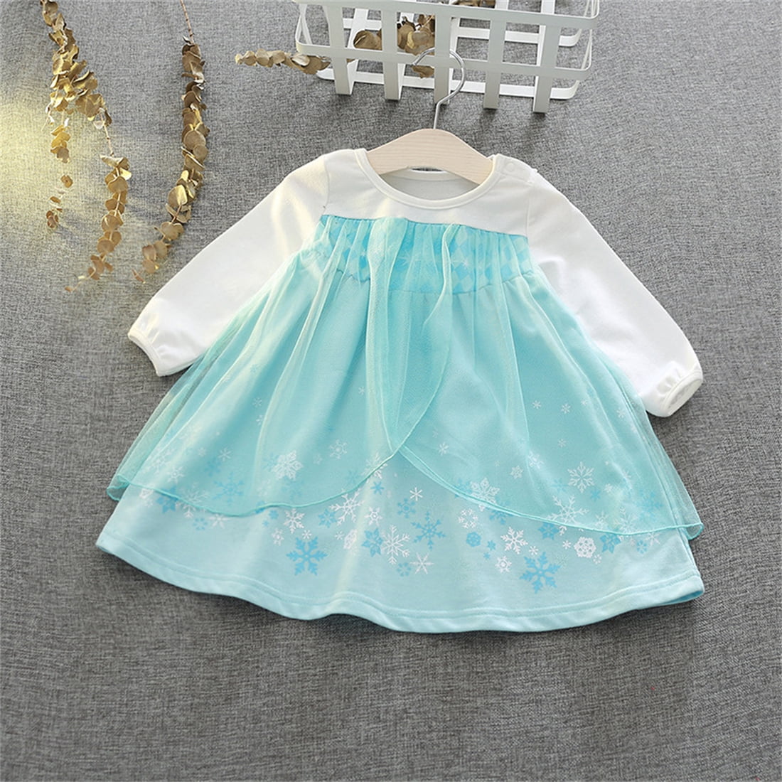 WIBACKER 1-6Y Toddler Girls Princess Costumes Dresses Fancy Dress Up Clothes for Halloween Party Cosplay, Christmas Gift