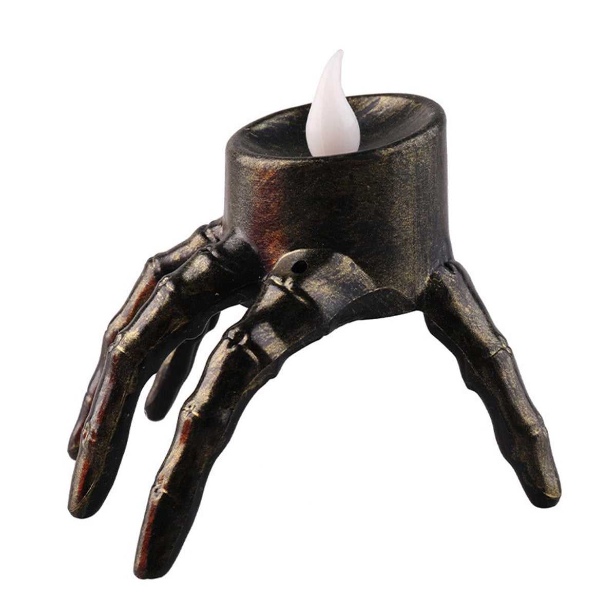 5pc Halloween Spooky Skeleton Hand Candle Flameless Candle Lamp Scary Spooky Candle Halloween Decoration Lights