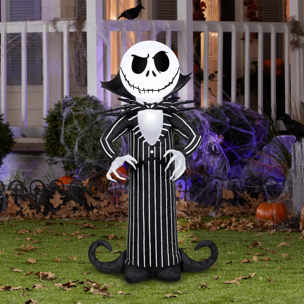 3.5 ft. H Halloween Disney Jack Skellington With Stylized Collar
