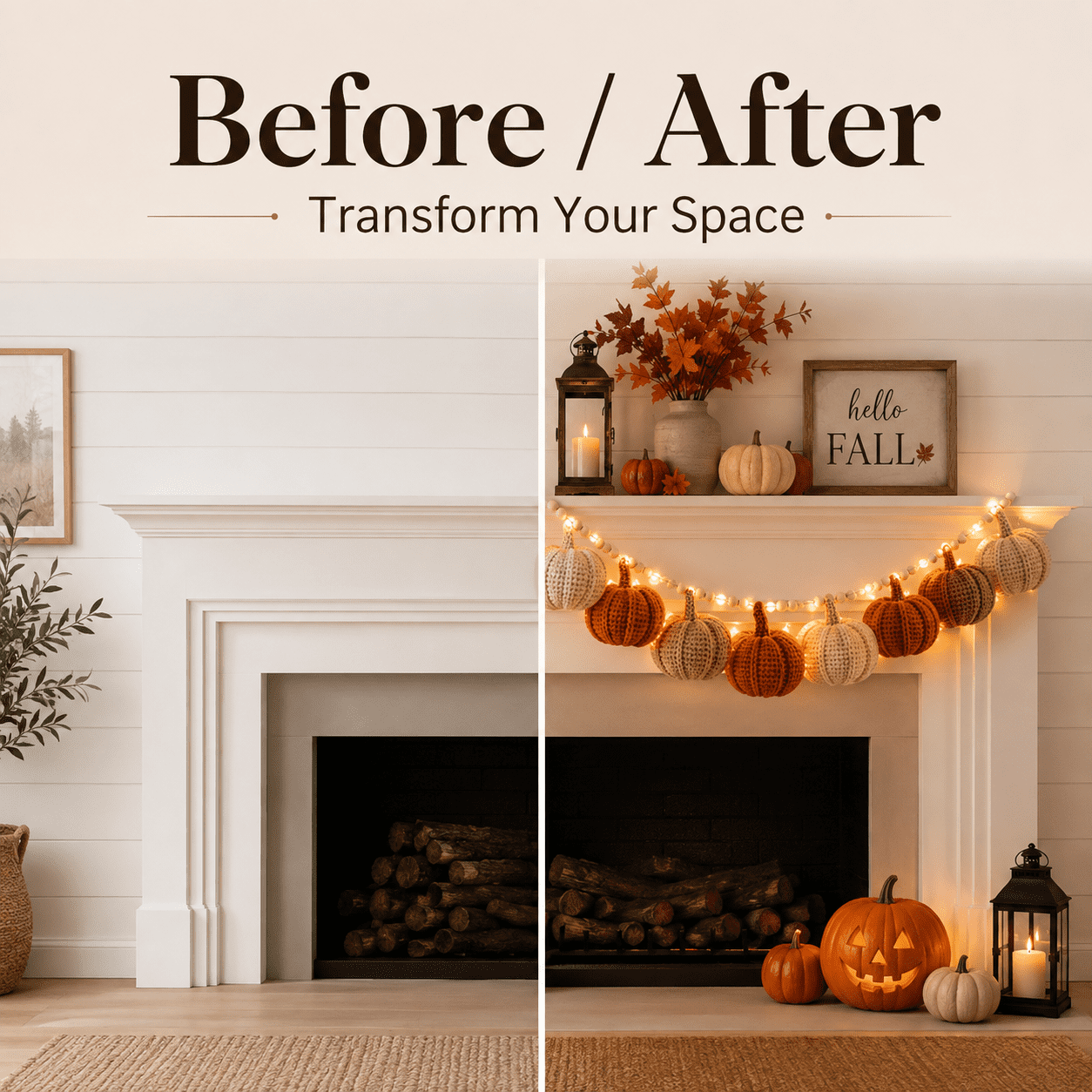 Diceymbol Halloween Decorations and Fall Decor, Halloween Venue Decoration Ghost Props LED Illuminated Ghost Decorations for Tabletop, Mantel, Shelf Indoor Outdoor 9.05 inch