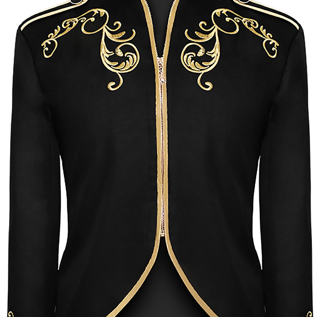 Men Clearance LYXSSBYX Mens Jackets Fall Fashion Halloween Men's Costume Men's Mid Length Retro Tuxedo Costume