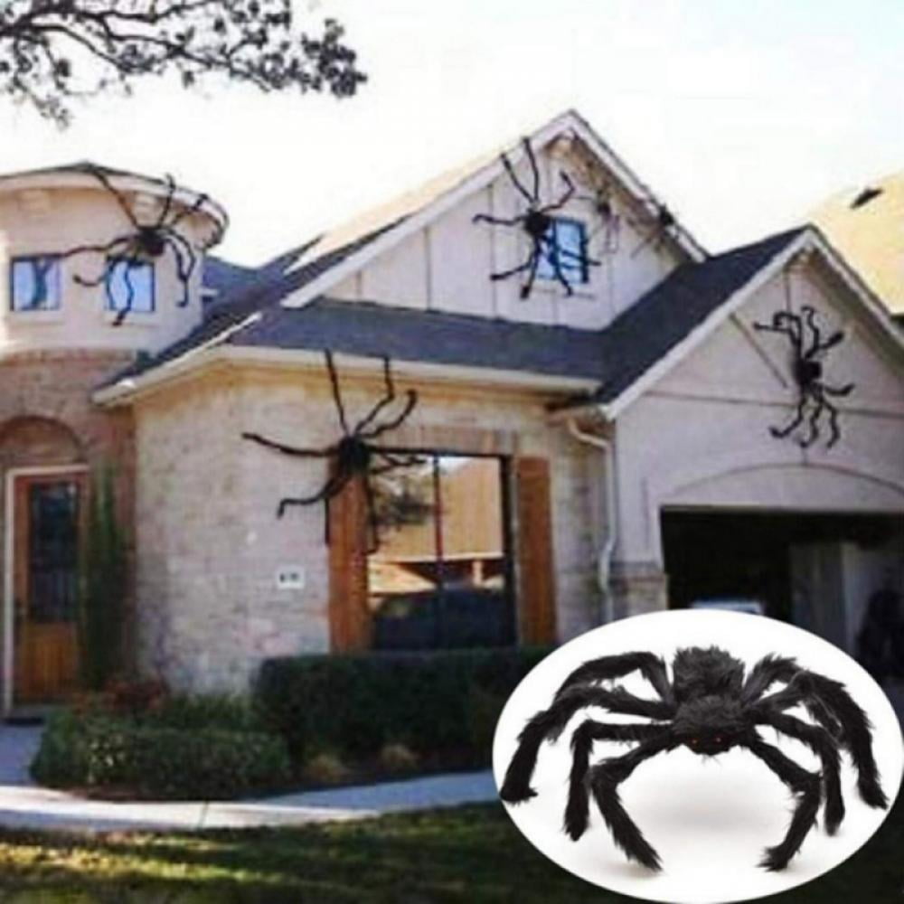 Realistic Hairy Giant Spider, Real Large Spiders for Halloween Outdoor Decoration House Prank Prop