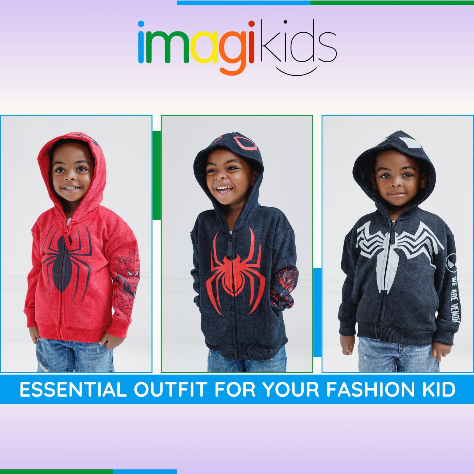 Marvel Spider-Man Adult Men or Women Cosplay Fleece Zip-Up Hoodie Miles Morales Charcoal