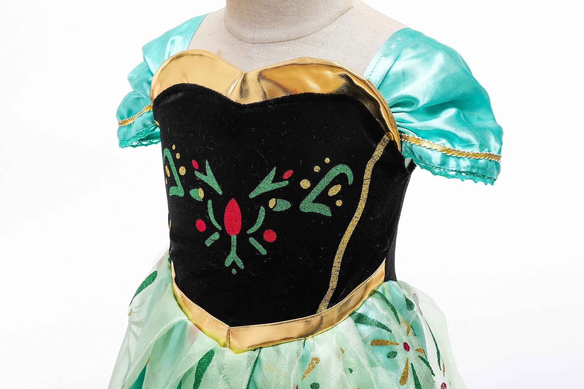 Anna Costume For Girls Anna Dress Princess Costume Christmas Birthday Party Cosplay 8-9Y(A60)