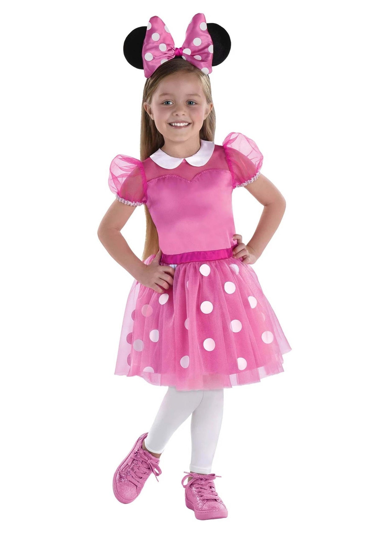 Girl's Pink Minnie Mouse Dress Costume | Disney Costumes