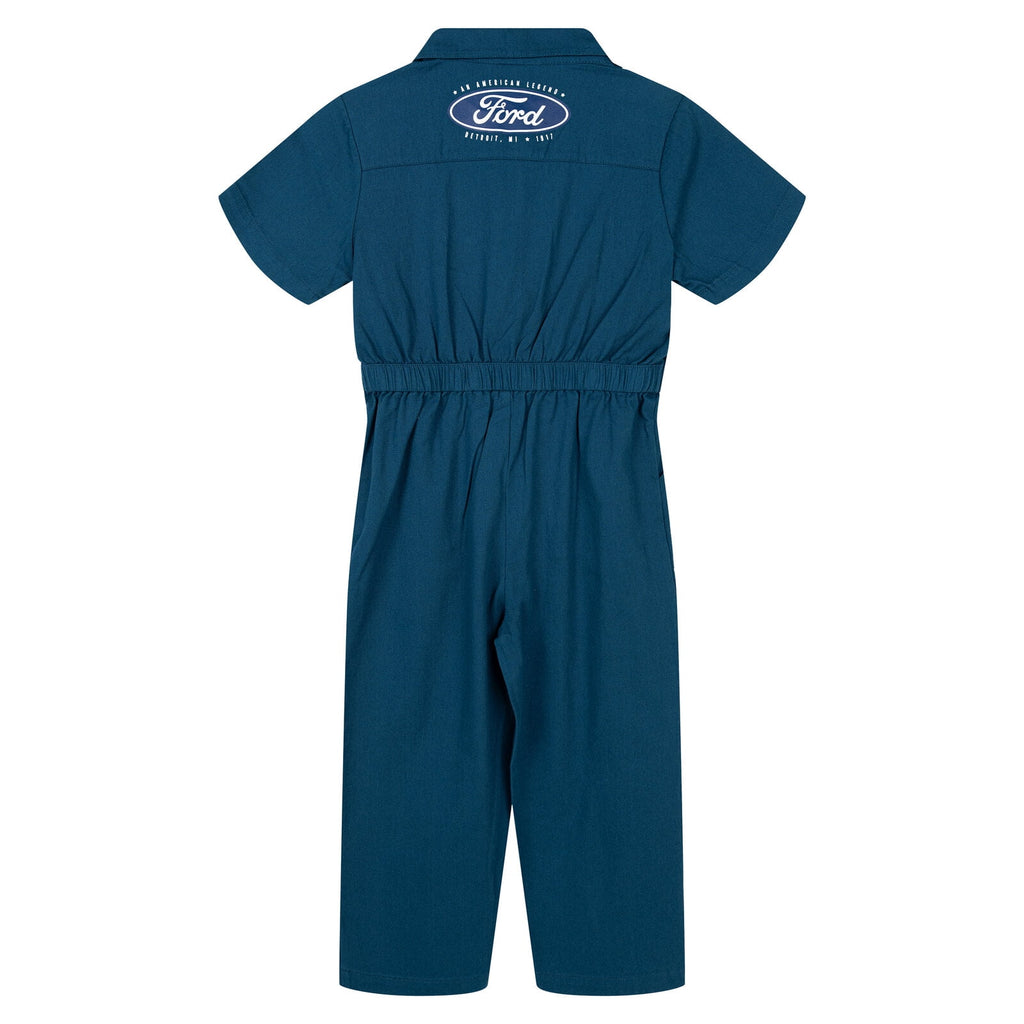 Ford Toddler Boys' Racing Mechanic Suit Zip Up Pit Crew Outfit Navy Blue