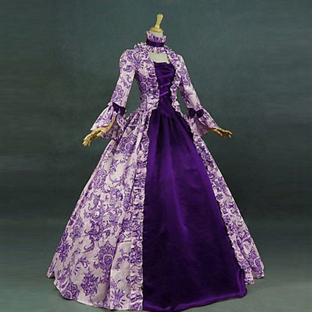 DDAPJ pyju Medieval Dress for Women Evening Masquerade Ball Gowns Vintage 1700S Victorian Renaissance Costume Green XXXXXL