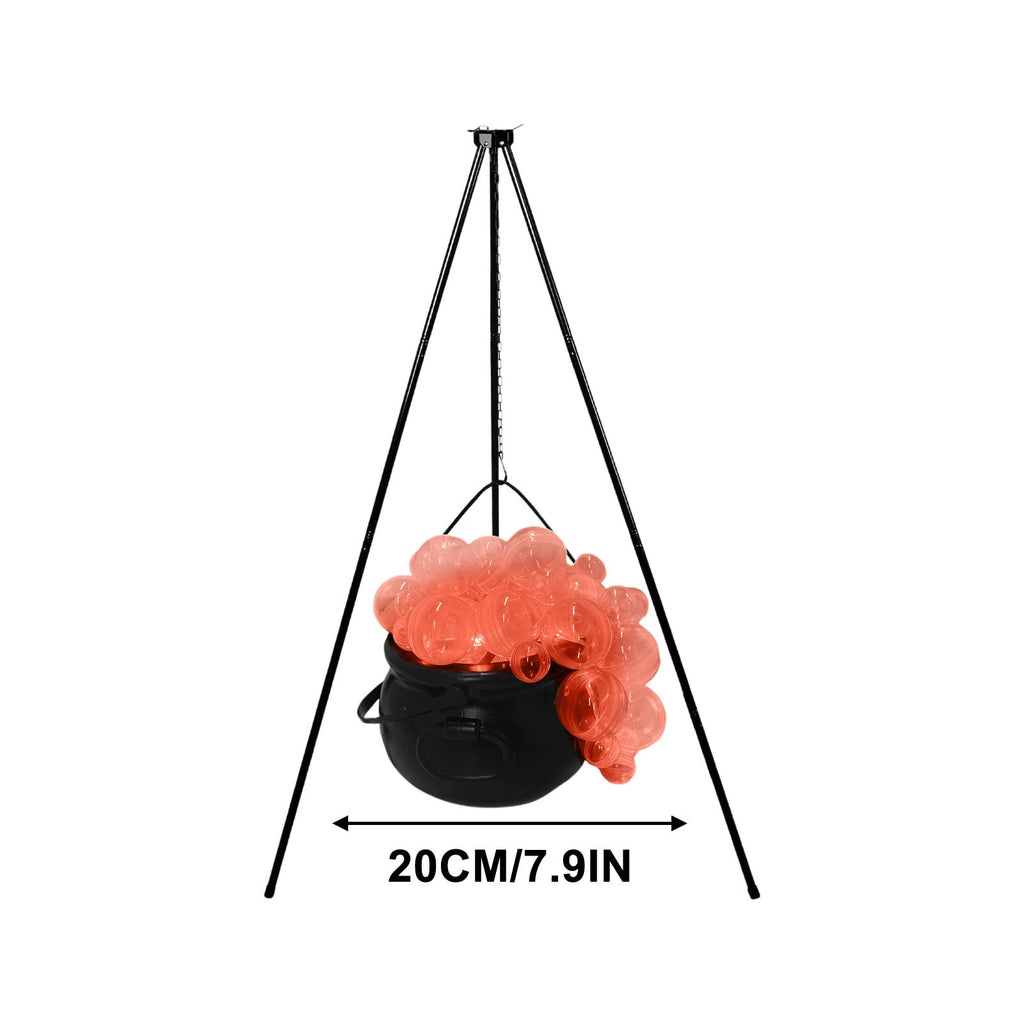 Muecwrye Halloween Decorations Outdoor, Halloween Clearance! Halloween Witches Cauldron with Lights, DIY Bubbling Cauldron Set Decor for Home Porch Outside, Halloween Party Supplies( Without Tripod)