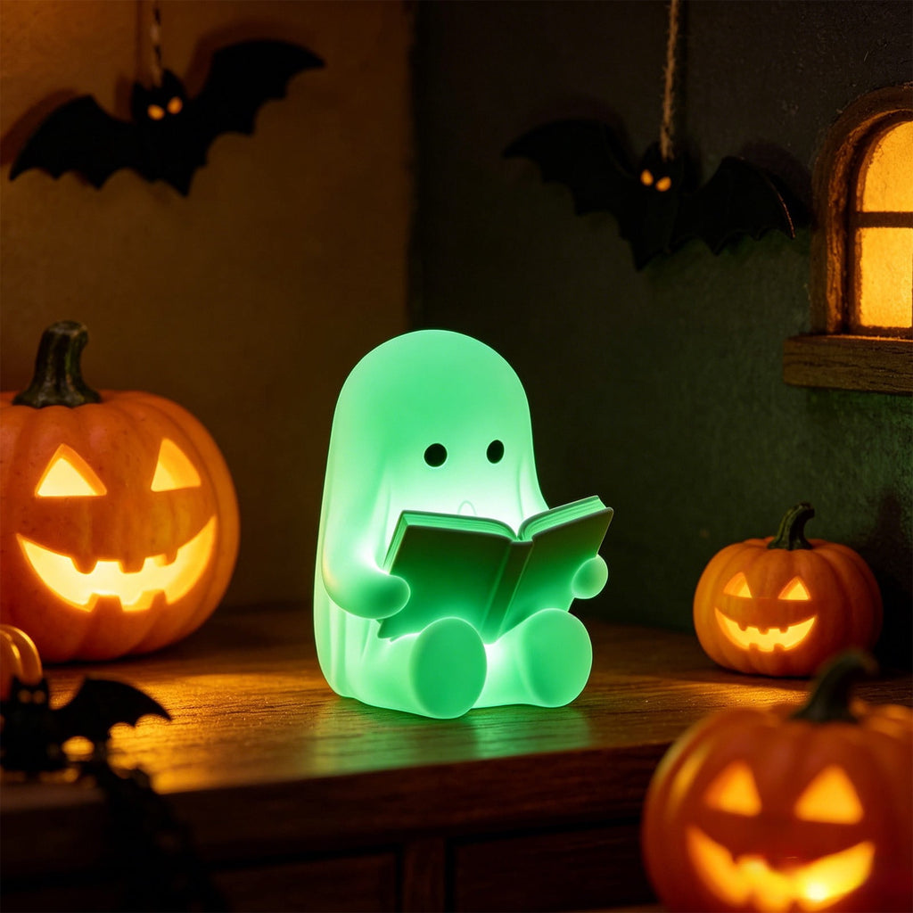XGFHYJEH Halloween Ghost Figurine,Spooky Ghost Statue Decorations, Halloween Decor Indoor,Spooky Home Decorations, Farmhouse Tiered Tray Decor,Coffee Table Centerpieces Shelf Mantel Display