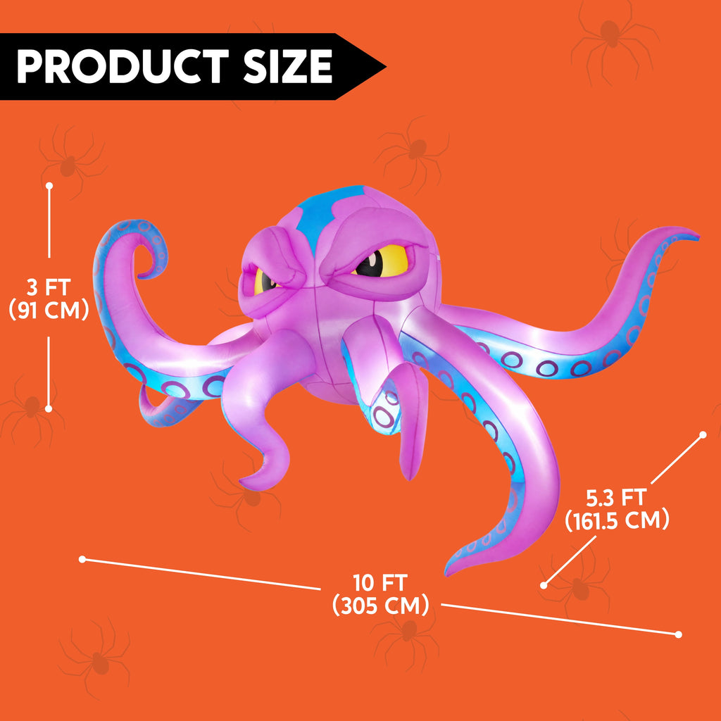 Joyfy 4.5 FT Halloween Inflatable Decorations Outdoor Scary Flying Ghost Broke Out from Window with Built-in LED Blow Up Inflatable for Window Decoration Yard Garden Lawn Decor