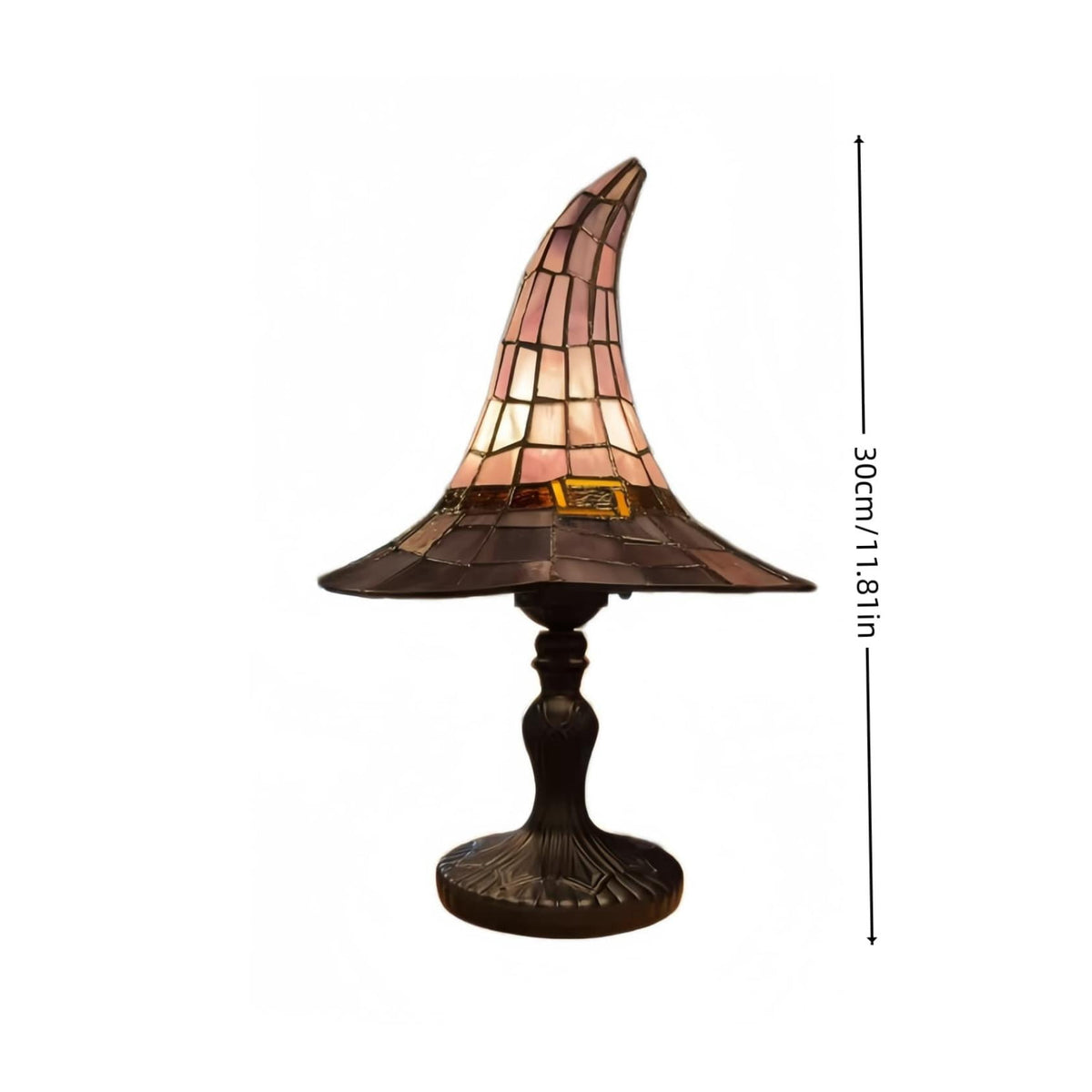 Halloween Decor Witch Hat Lamp, LED Halloween Night Light, Halloween Decorations Indoor, Witchy Decor for Shelf Mantel Table, Gothic Home Decoration