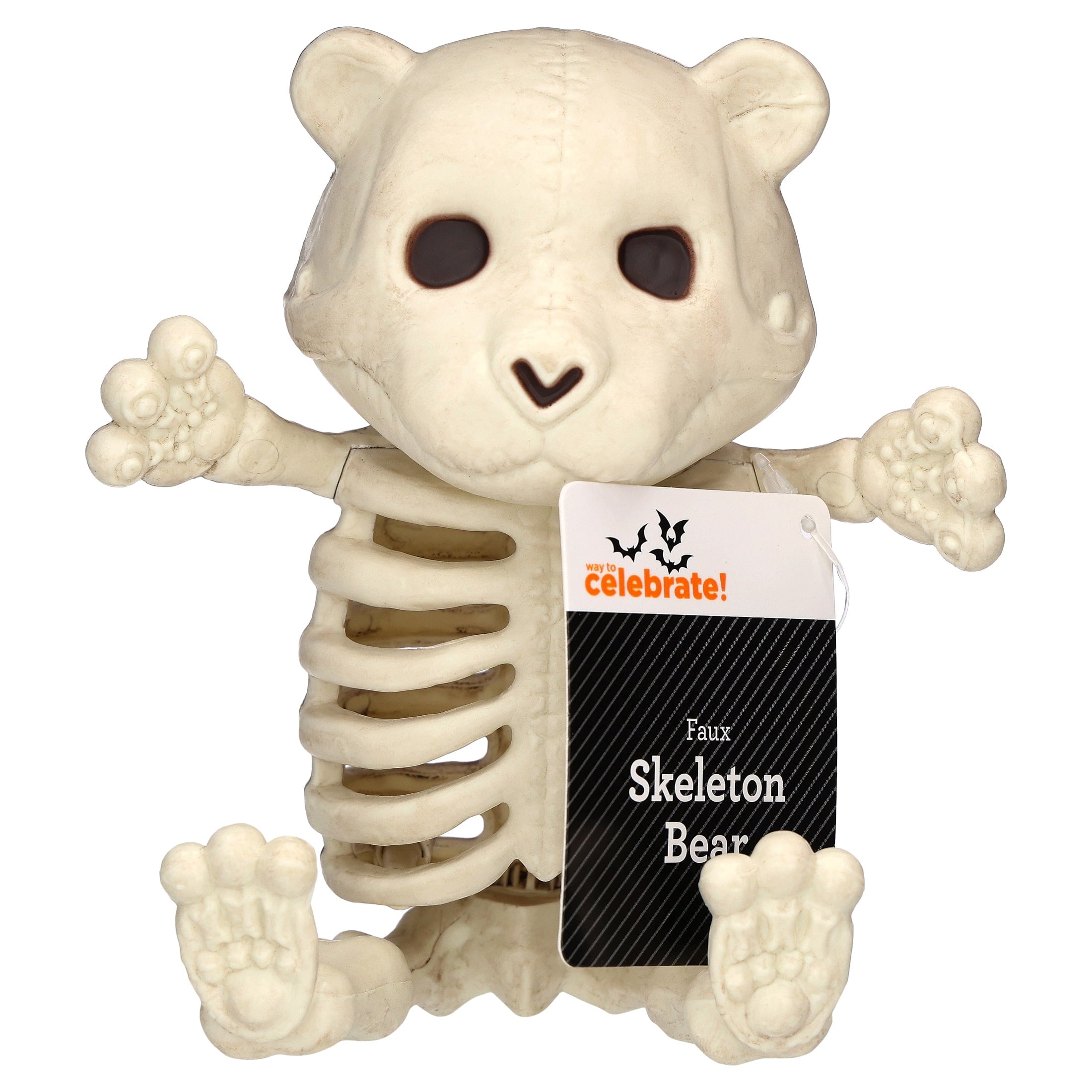 Faux Skeleton Bear Decoration, 5", Halloween by Way To Celebrate