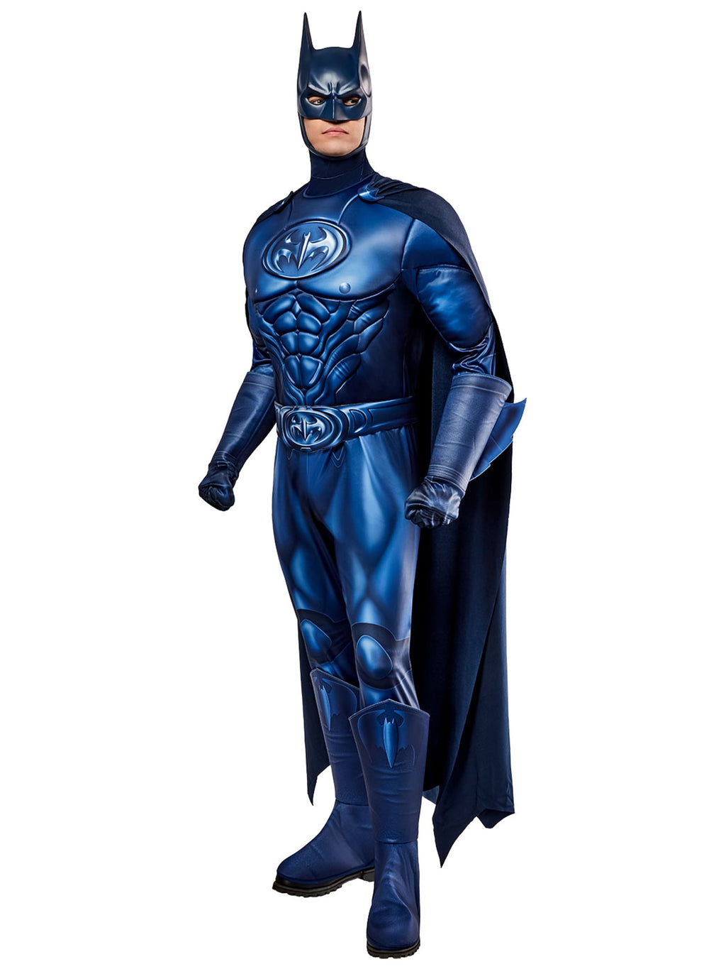 Batman & Robin 1997 Batman Deluxe Muscle Chest Costume for Adults by Rubies, Men's Large