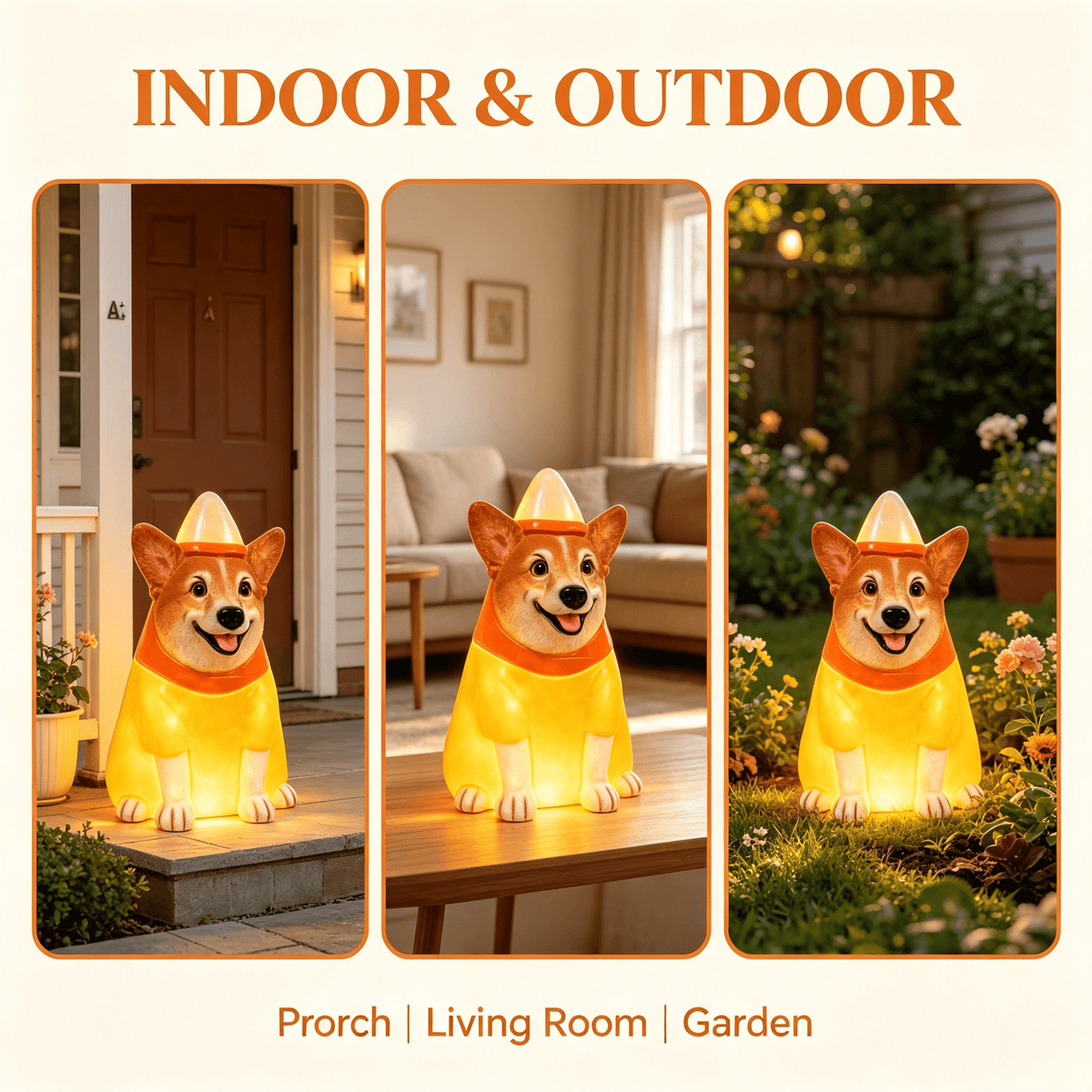 Clearance! Christmas Golden Retriever Statue with LED Lights, Cute Dog Holding Puppy Figurine, Christmas Decoration Indoor Outdoor, Gift for Kiddo Adults
