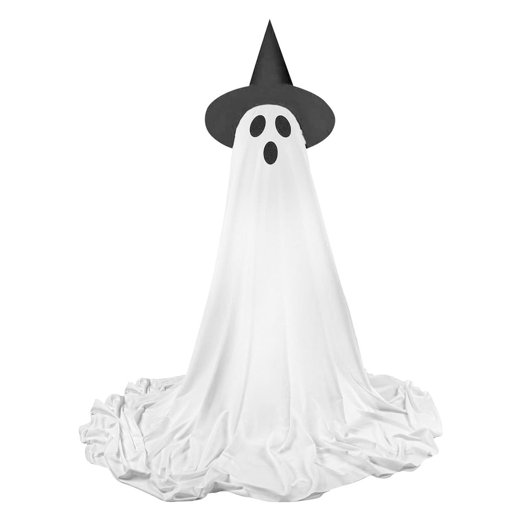 BZPIZ Halloween Decorations Outdoor Halloweens Party Decoration Indoor Spooky Ghost Halloween Decor with String Lights Easy to Assemble Ghost Decorations for Porches Yards Gardens Lawn Big Size