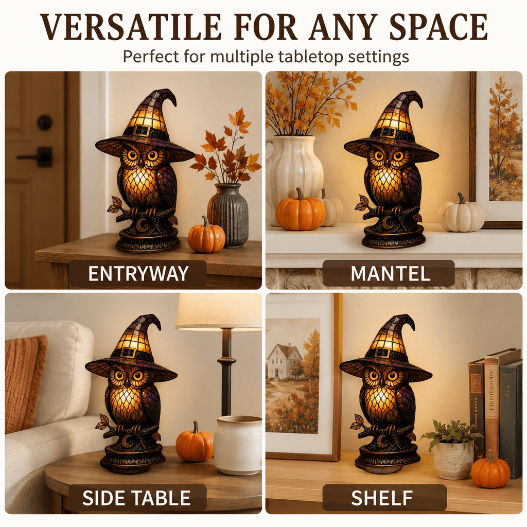 Diceymbol Halloween Decorations and Fall Decor, Halloween Venue Decoration Ghost Props LED Illuminated Ghost Decorations for Tabletop, Mantel, Shelf Indoor Outdoor 9.05 inch