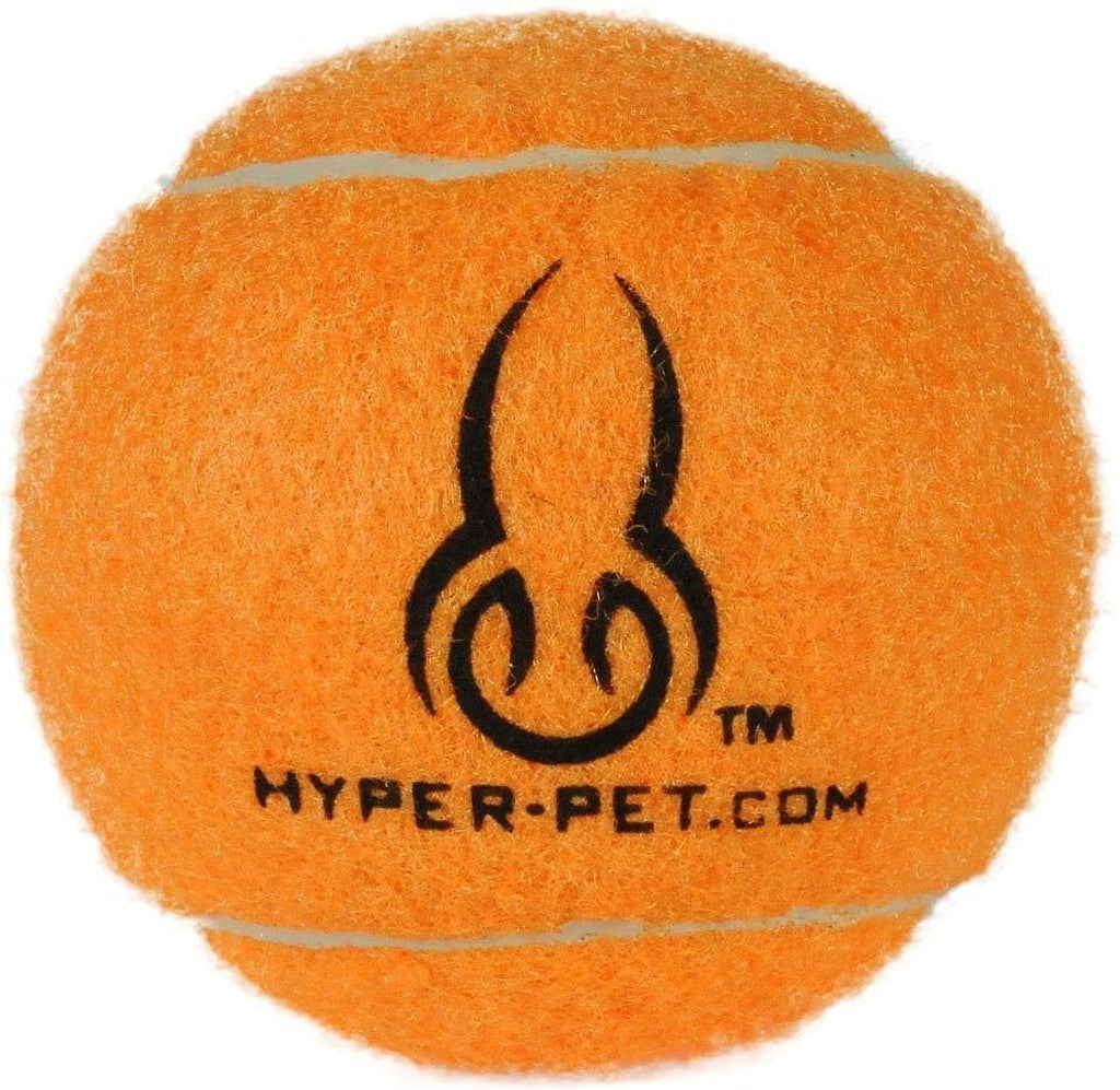 Hyper Pet Tennis Balls Dog Fetch Toys for Small Medium Dogs, Orange, Pack of 4