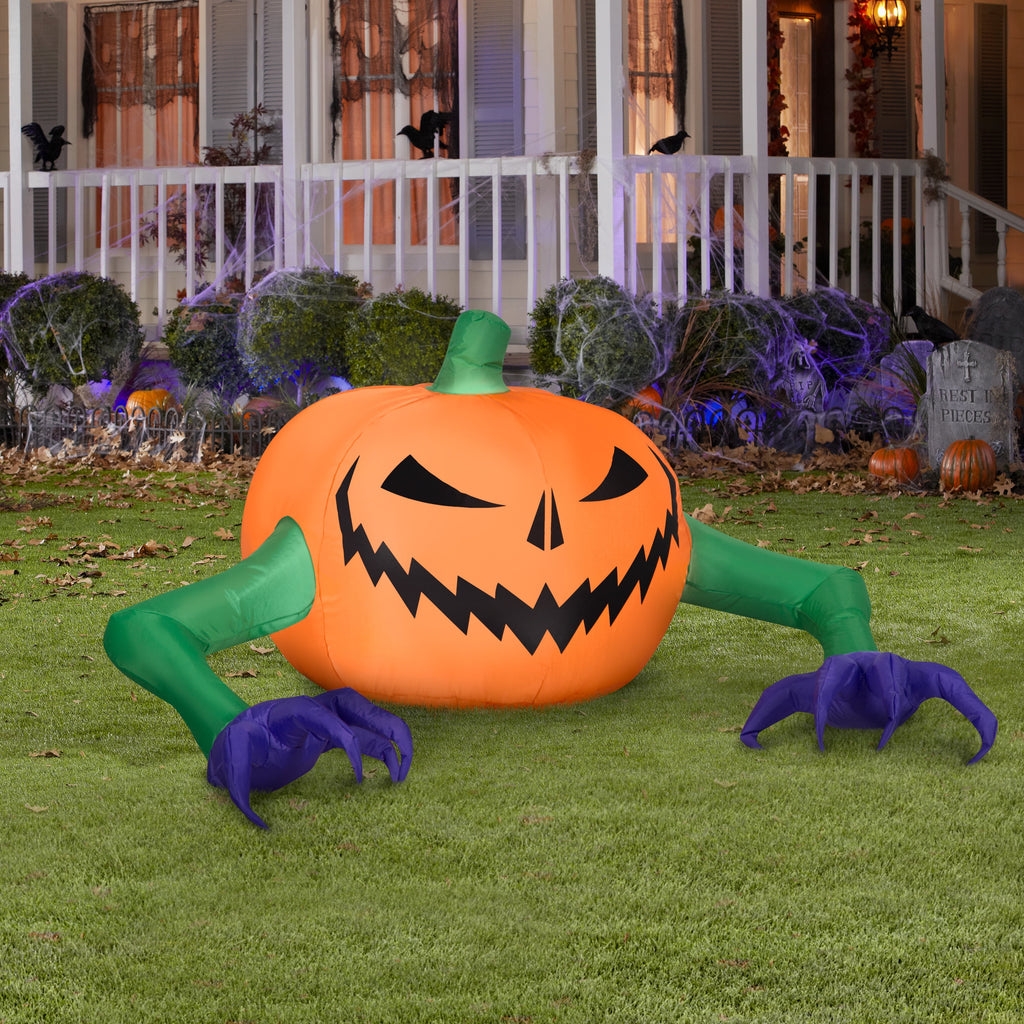 48 Inch Crawling Jack o' Lantern Monster for Halloween by Airblown Inflatables