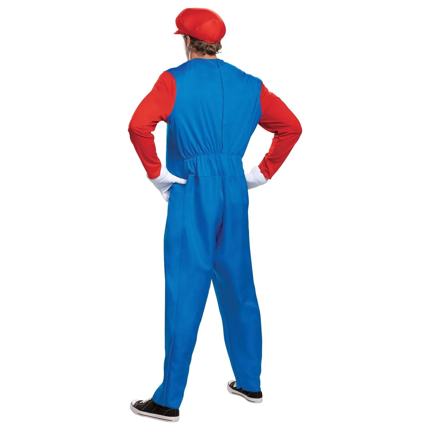 Disguise Mens Super Mario Bros. Deluxe Mario Costume - Size Medium
