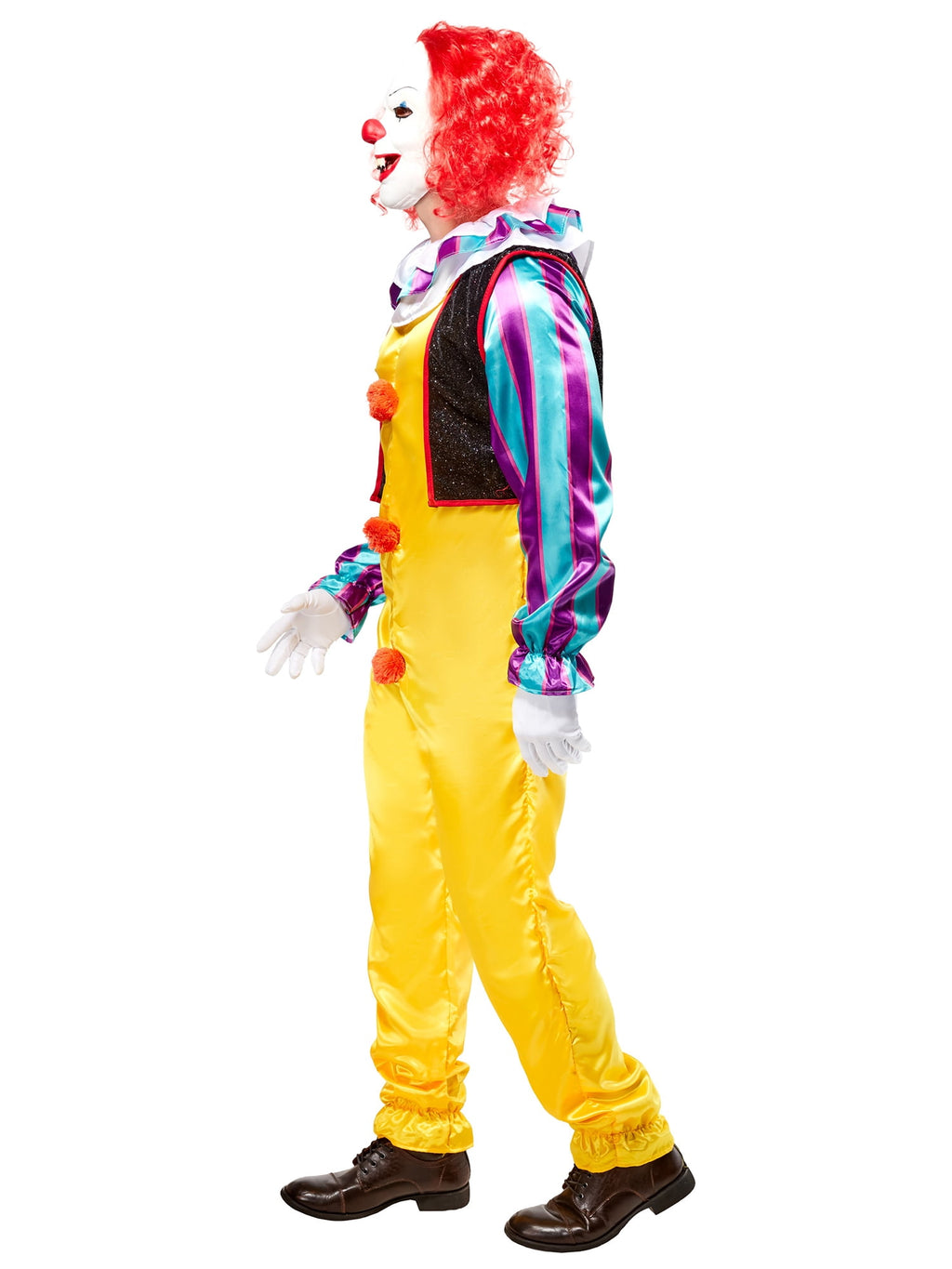 It 1990 Pennywise Costume for Adults by Rubies, Men's One Size