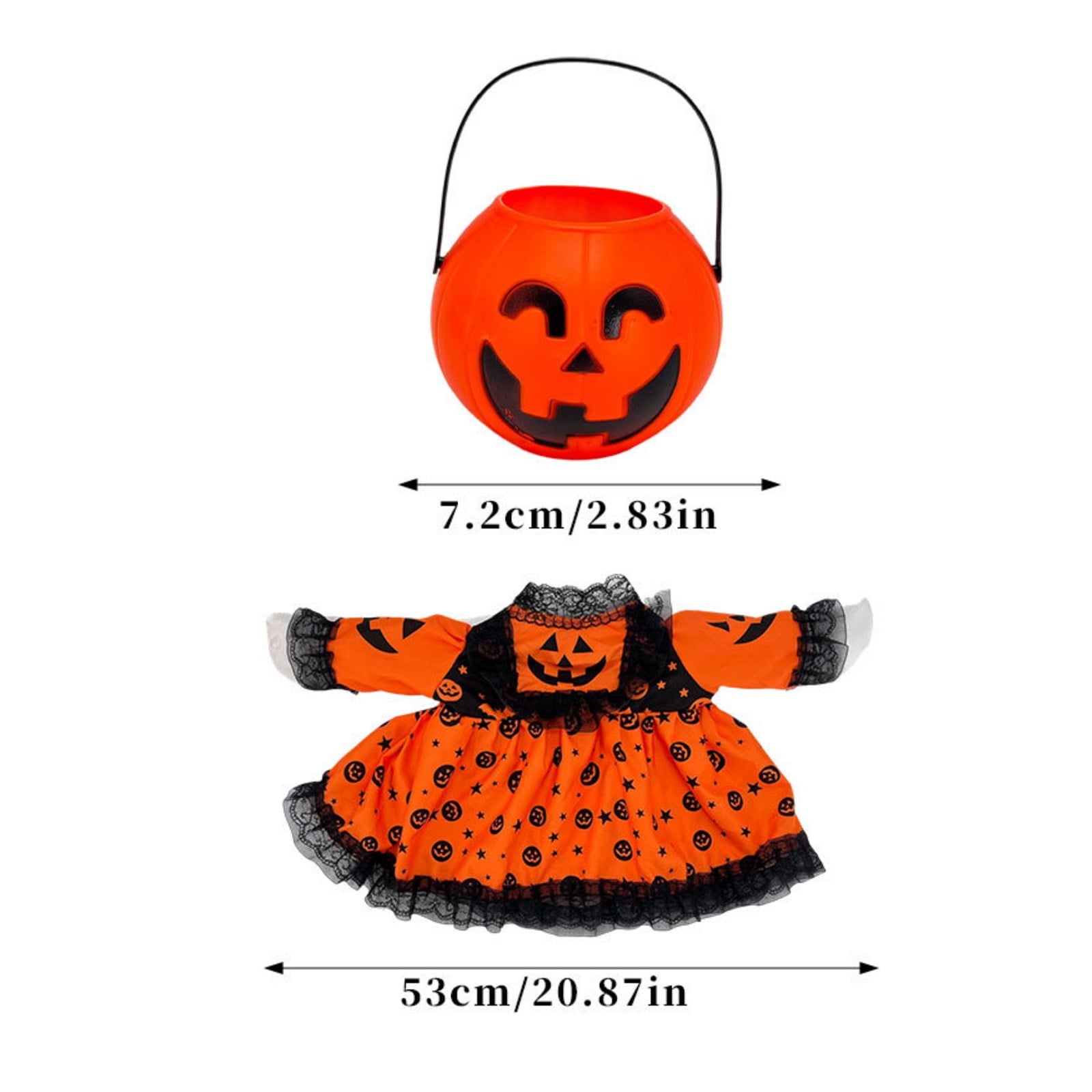Bat Witch Hat Spiderweb Halloween Goose Clothes Fit 17/23In Cement Plastic Lawn Goose, Stylish Full Set for Outdoor Yard Patio Garden Seasonal Halloween Home Ornamental Arrangement
