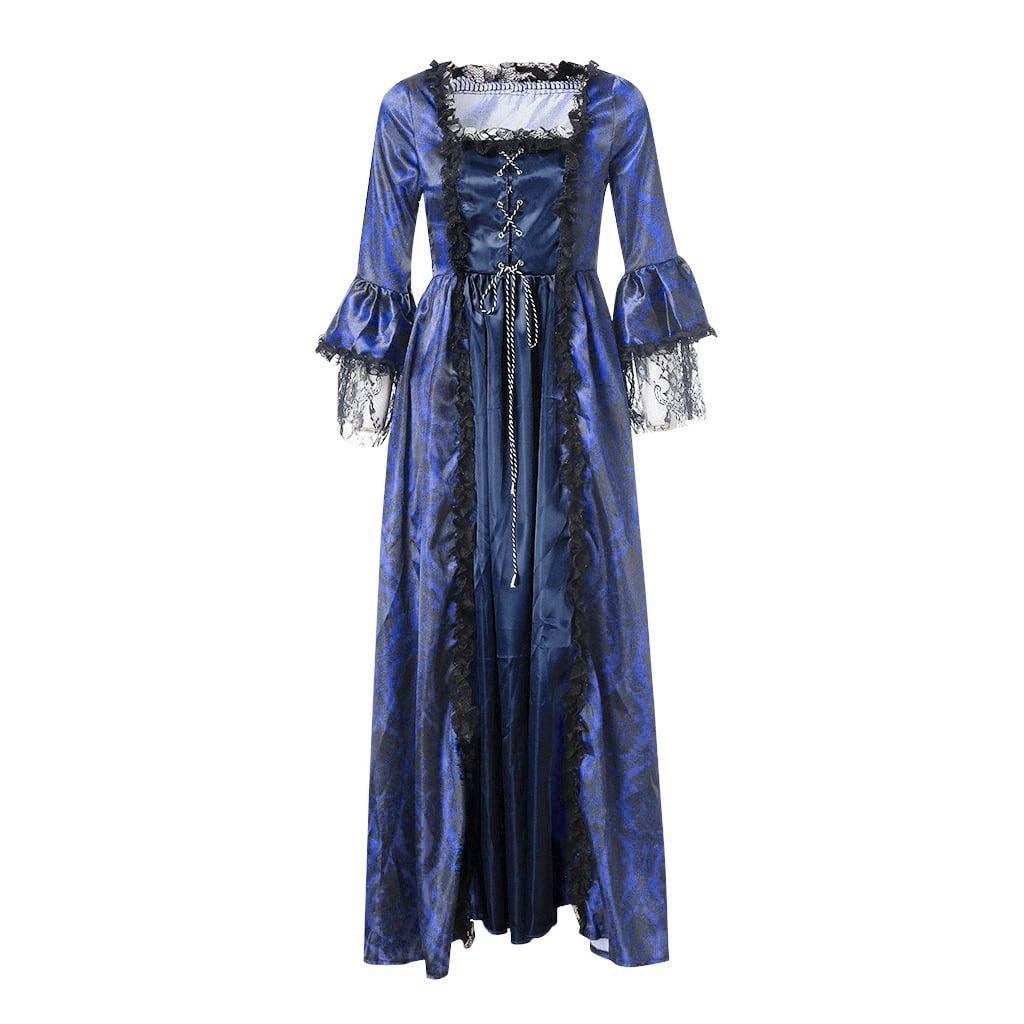Jsaierl Victorian Dress for Women 1800S Medieval Renaissance Dress Corset Flare Sleeve Vintage Dress Cocktail Party Ball Gown