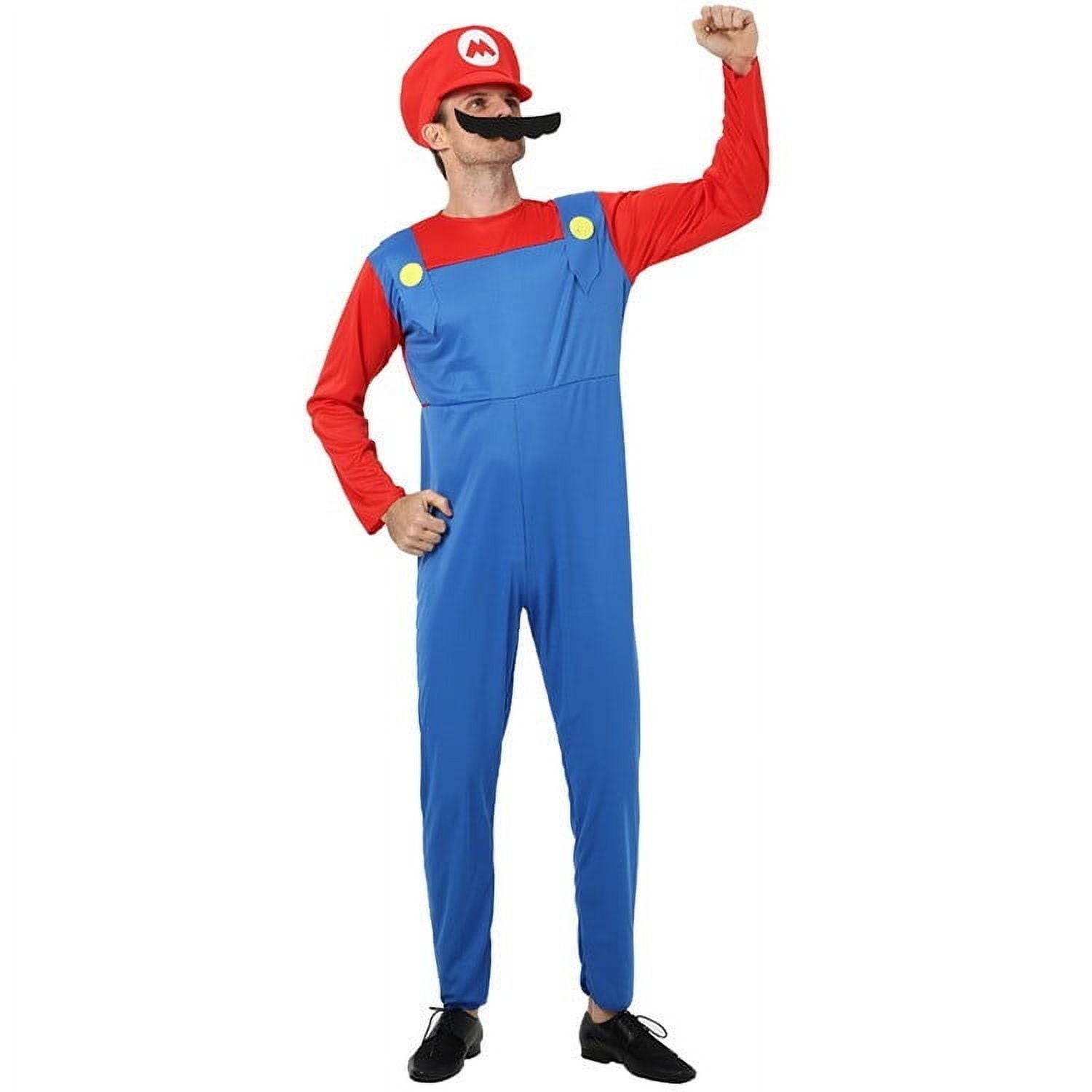 Halloween Super Brothers Costumes, Funny Super Bros Fancy Dress Cosplay Costume Adults Men L