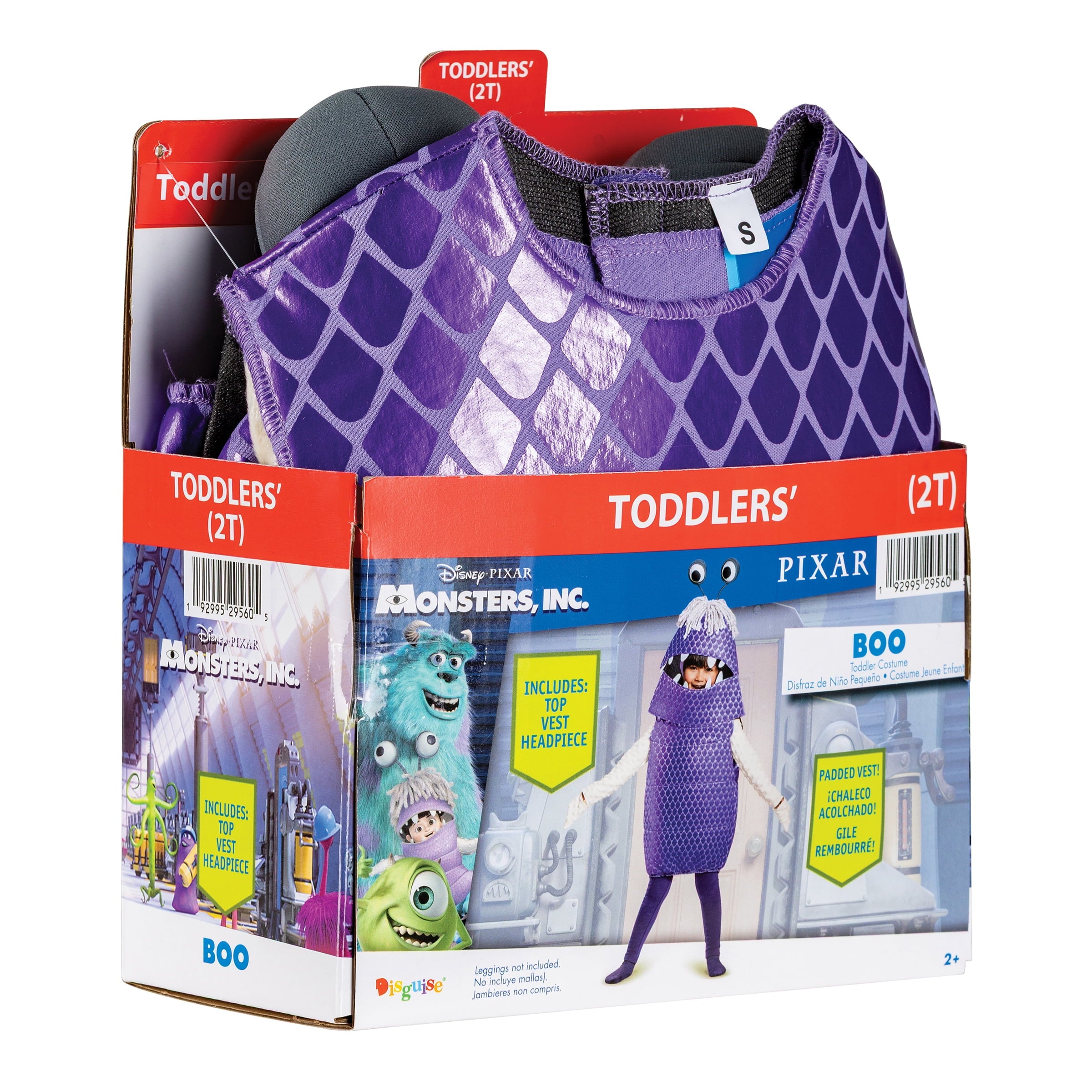 Disney Monsters Inc. Boo Halloween Costume for Children, Toddlers Size 3T-4T, by Disguise