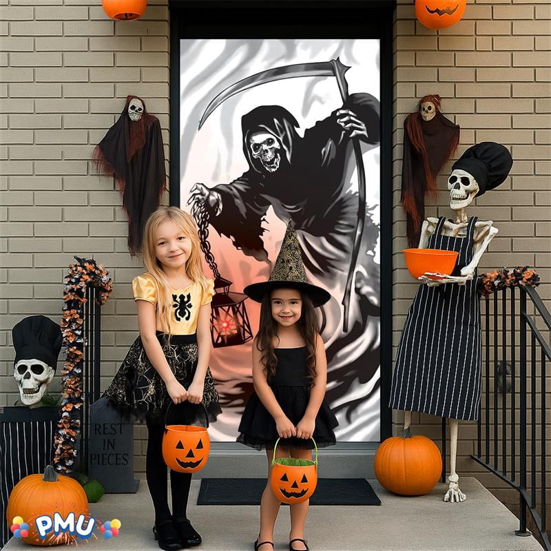 PMU Halloween Microwave Door Decoration 12in x 24in (1/pkg) Pkg/1
