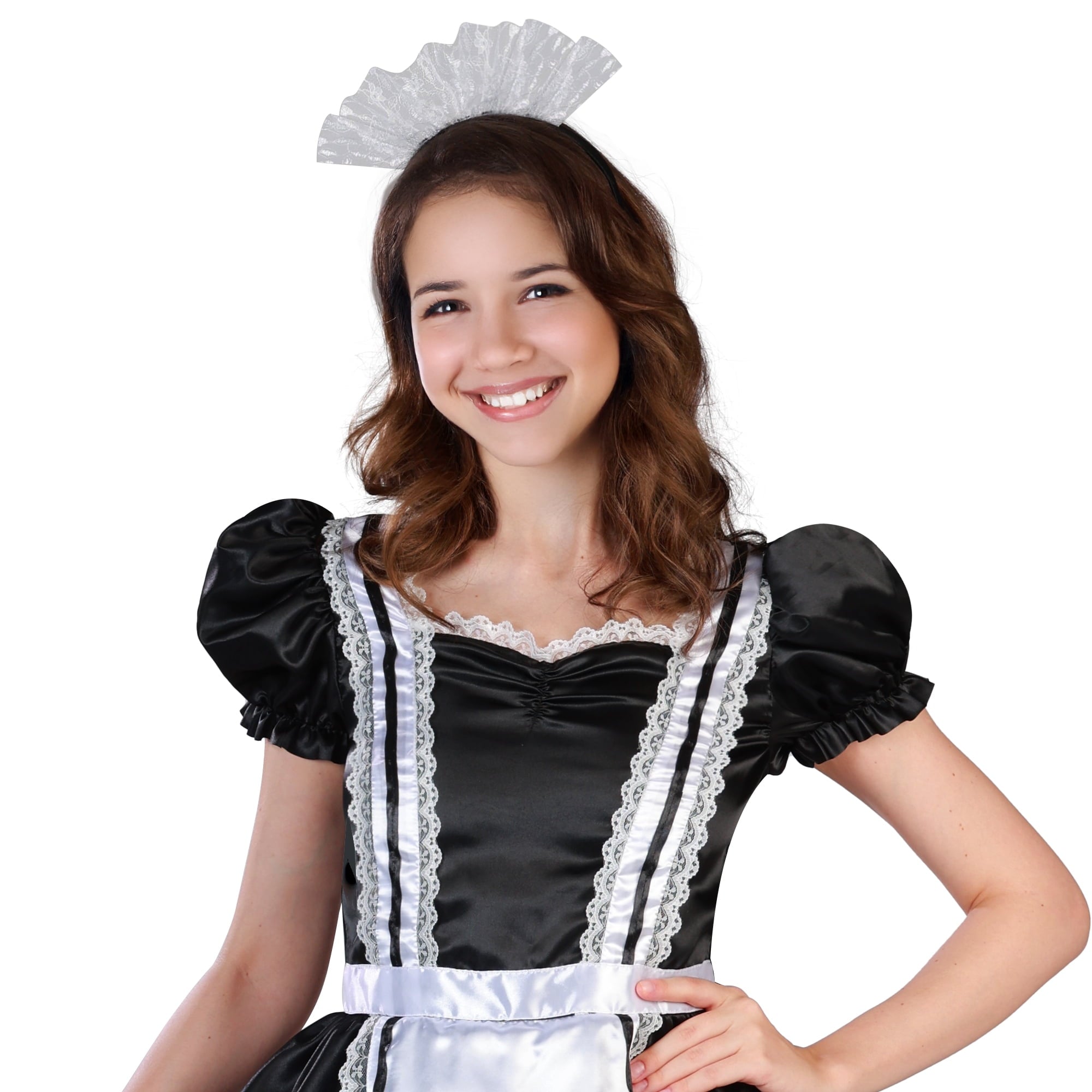 Miss Maid Halloween Costume for Adults, Women's Size L (12/14), by Way to Celebrate