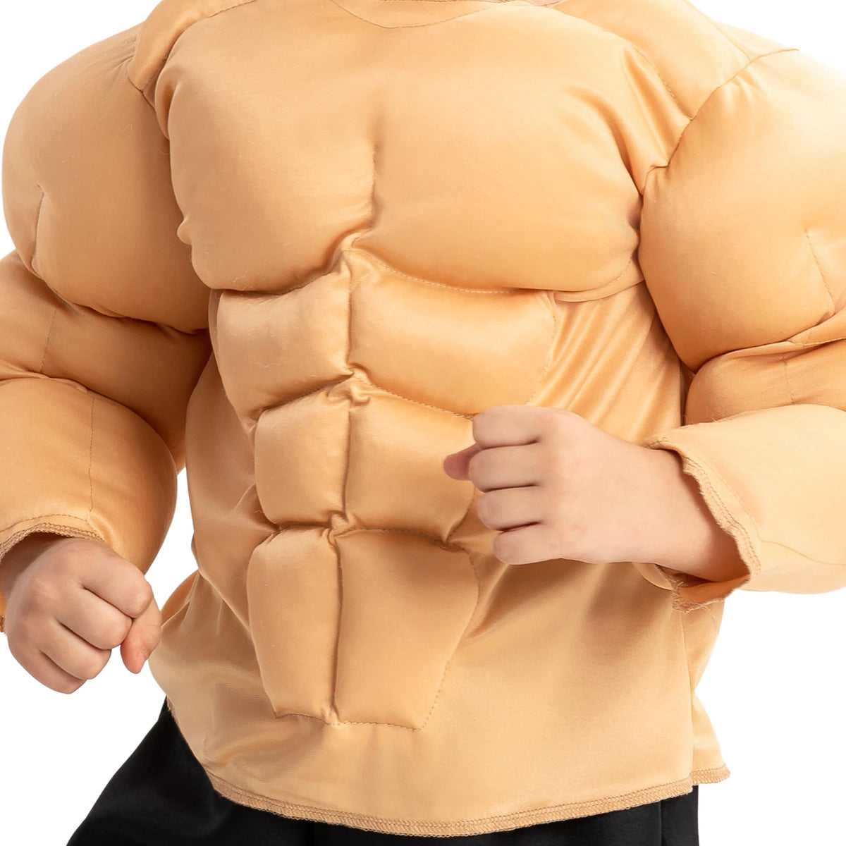 Joyfy Halloween Muscle Costume for Kids, Body Builder Costume Shirt Kids Boys Suit for Halloween Dress-up Party 5-14 Years