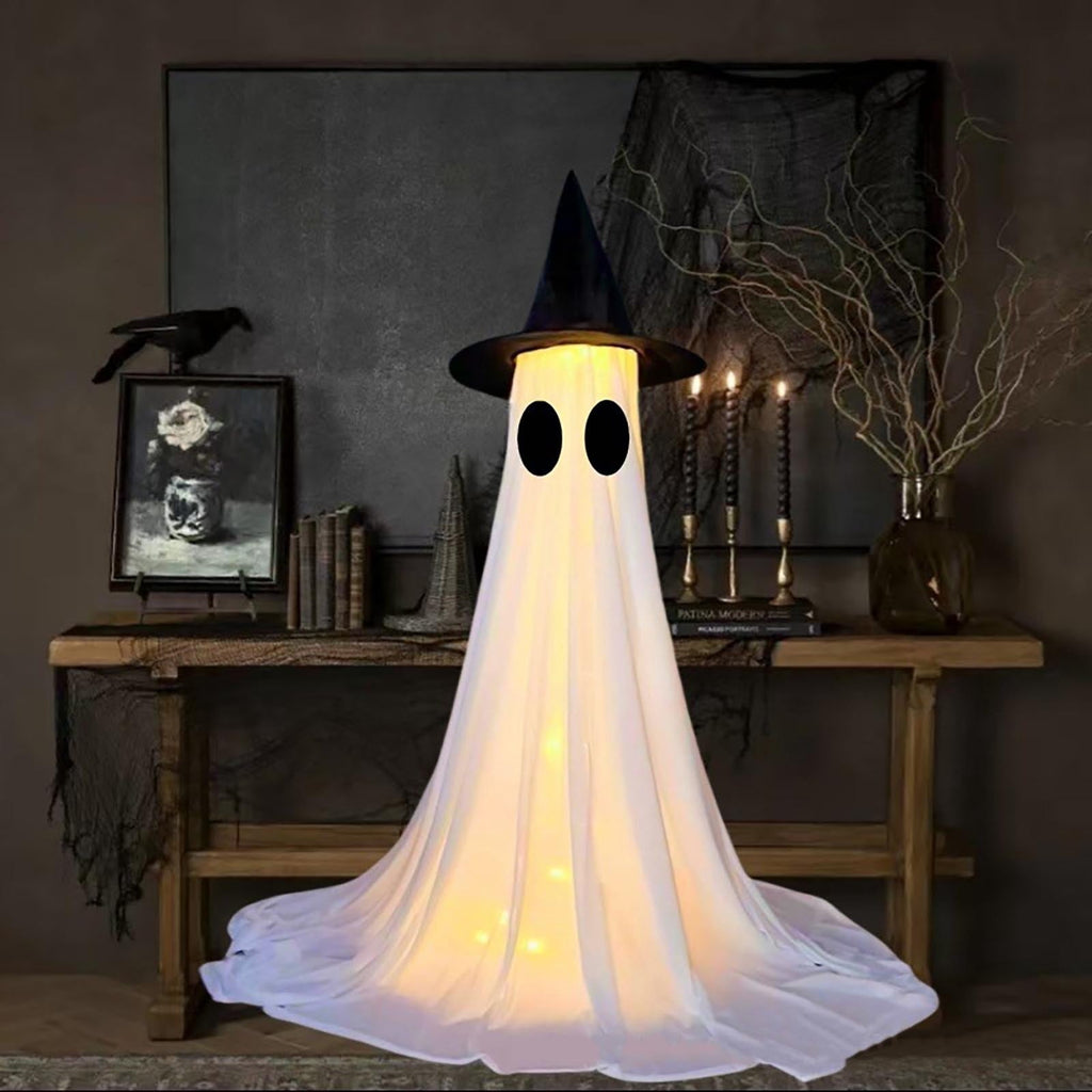 Halloween Animatronics Witch Clearance, Voice Activated Purple Escape Haunt Halloween House Décor & Fright Fest Prop, Life Size Animated Halloween Decoration Outdoor