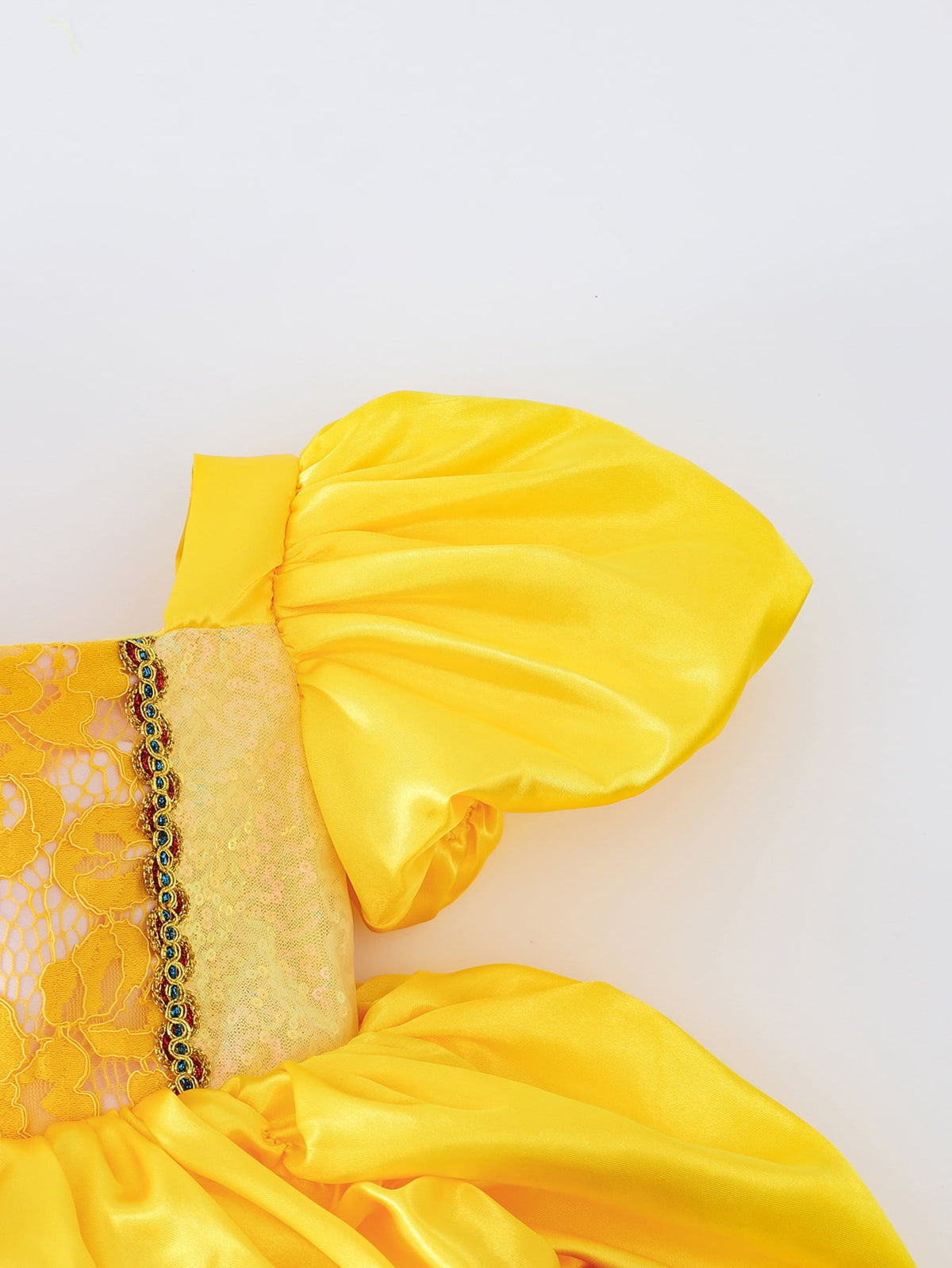 WIBACKER Infant Baby Girl Princess Dress Toddler Yellow Ball Gown Fancy Costume for Birthday Halloween Christmas Party