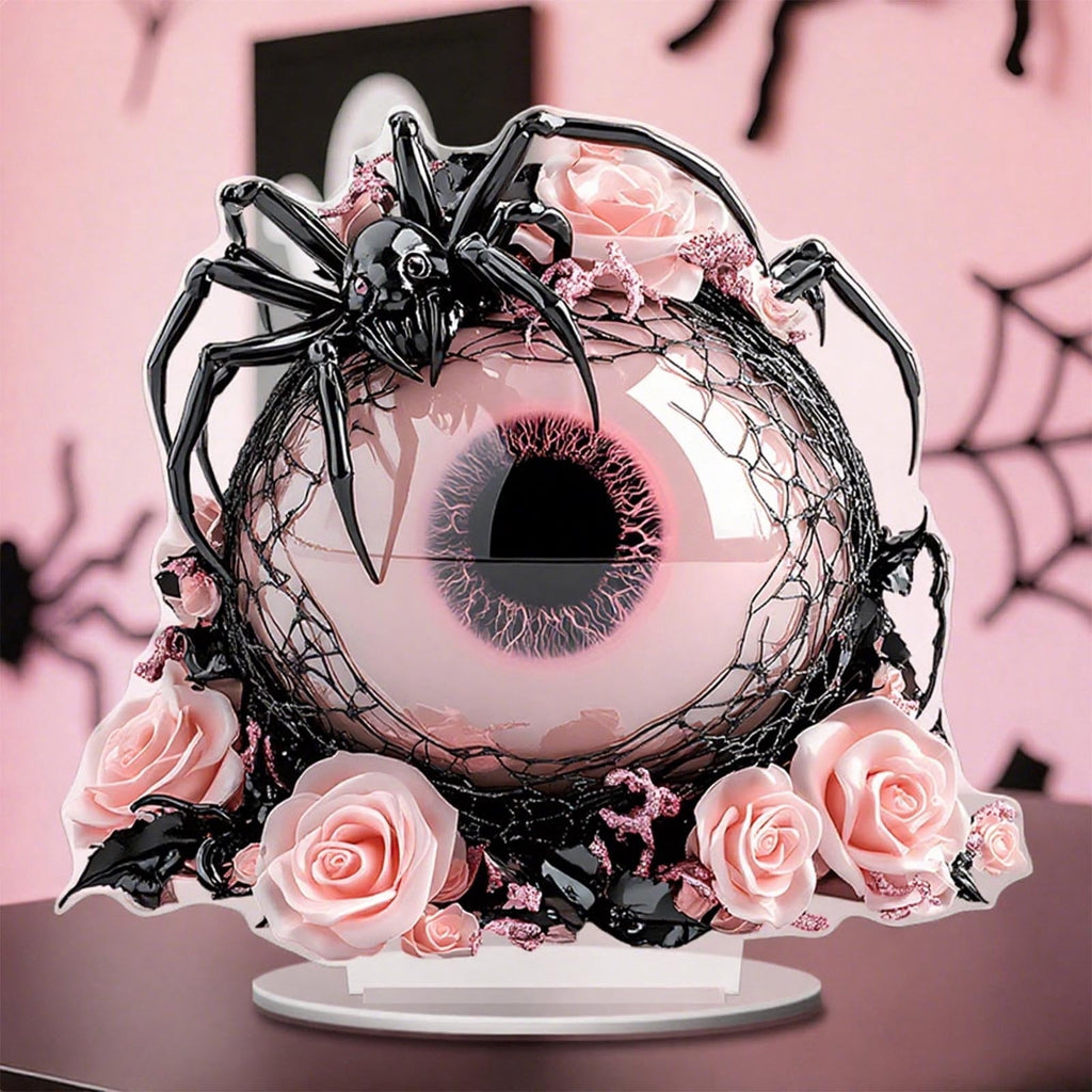 PEIBang Halloween Witch 2D Acrylic Decor,Halloween Tabletop Centerpiece for Living Room Home Party Decorations