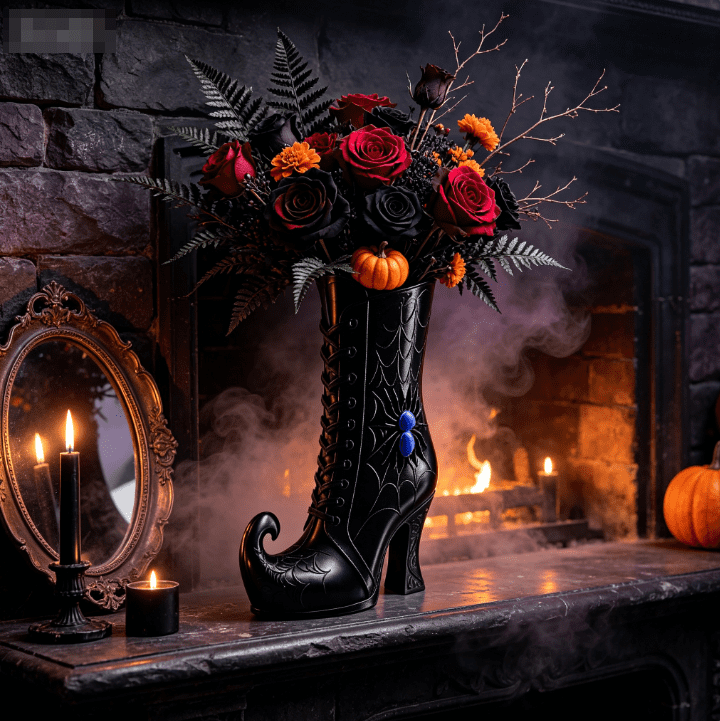SCNOR Artificial Fall Floral Pick with Pumpkin Maple Leaf Sunflower, Halloween Thanksgiving Table Centerpiece for Home Decor