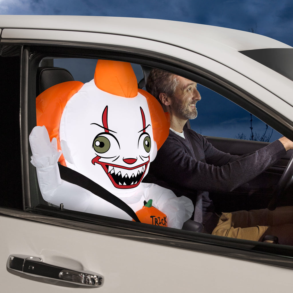 Airblown Inflatables Car Buddy Stylized Pennywise, 3'