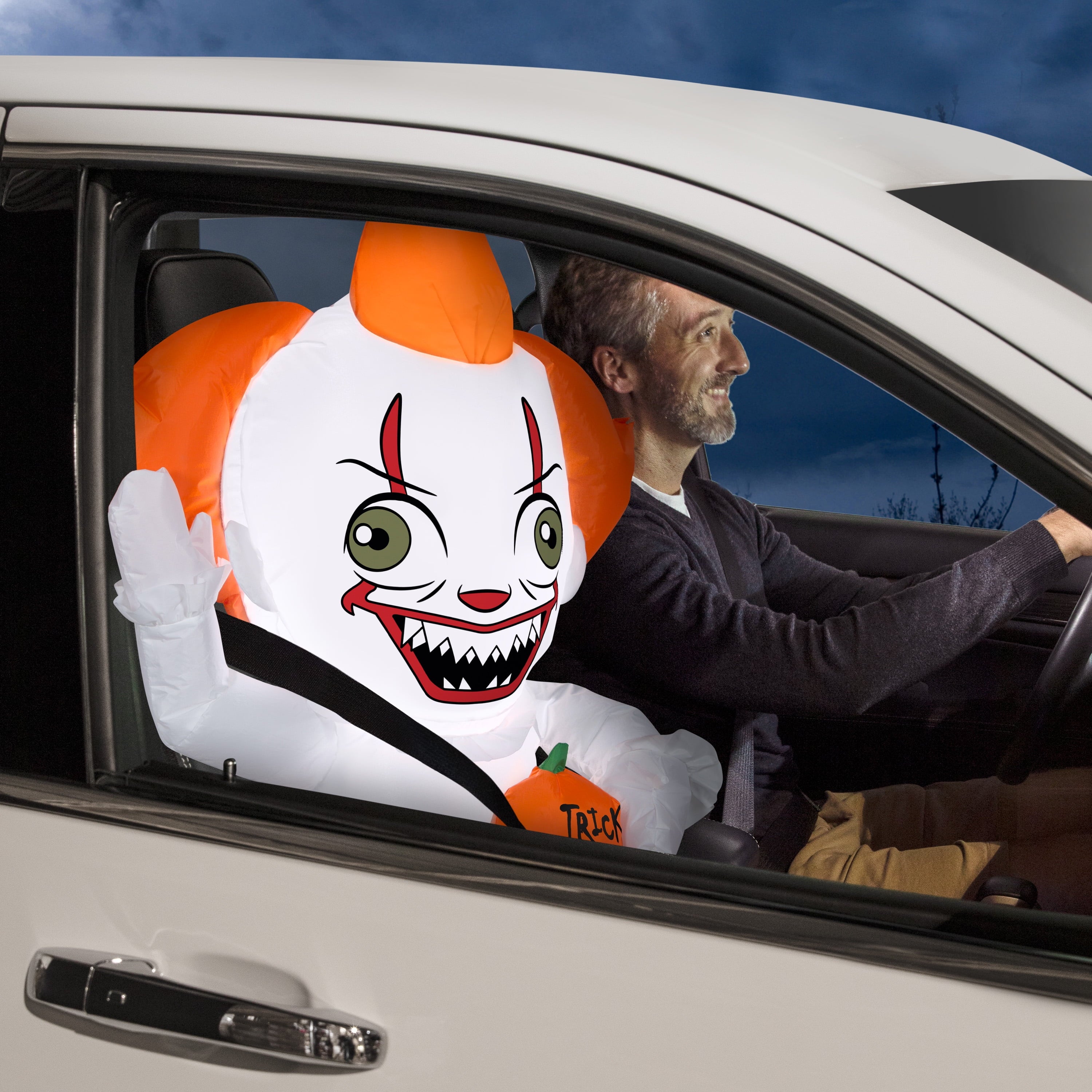 Airblown Inflatables Car Buddy Stylized Pennywise, 3'