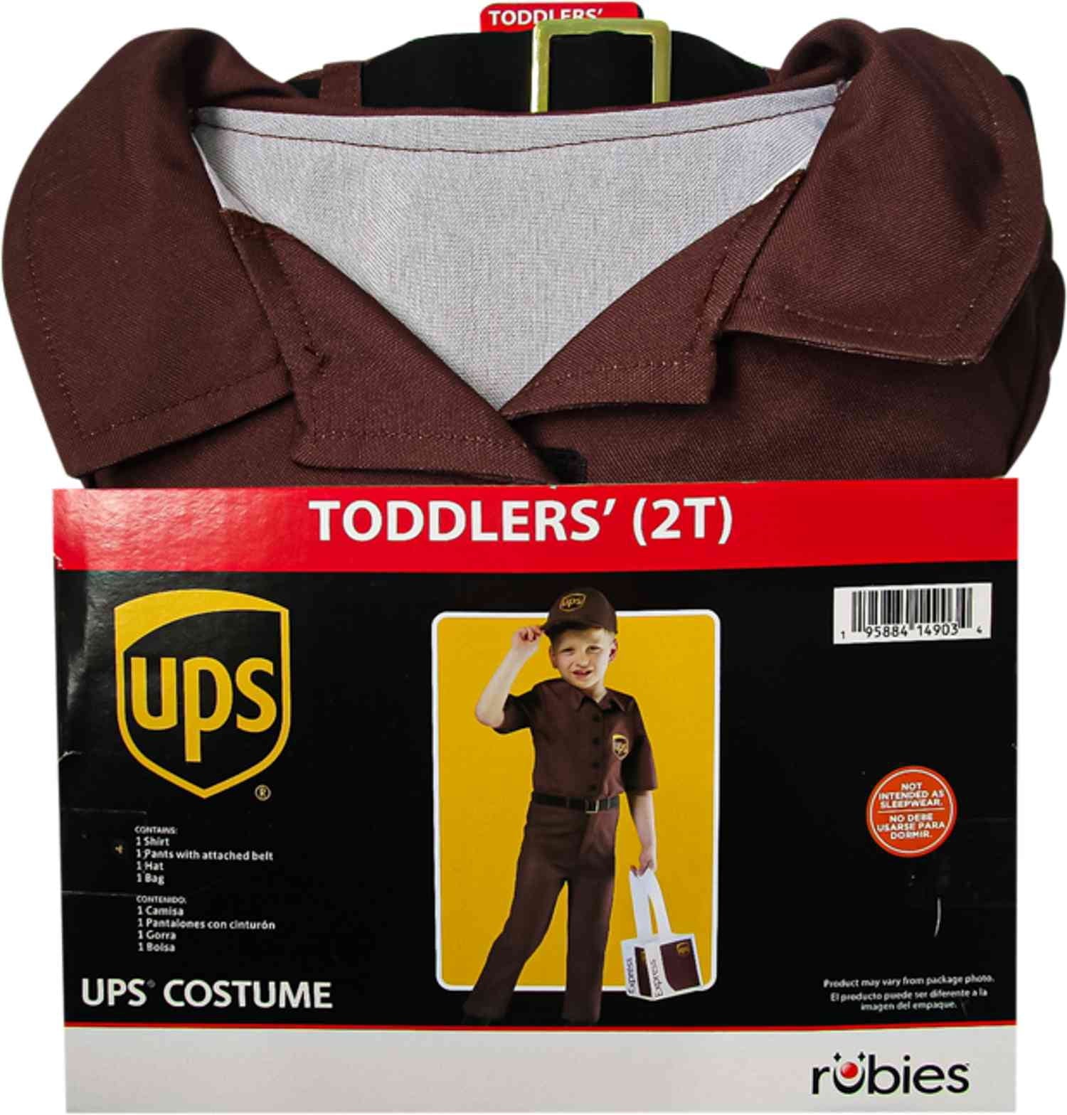 UPS Halloween Costume for Children, Boy's Size S (6/7), by Rubies