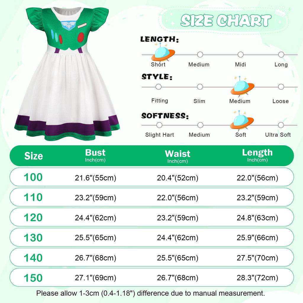 Benylion Girls Cowgirl Costume Summer Dress Toddler Princess Dress up for Kids Birthday Outfits Halloween Role Play Clothes for 3-4 Years