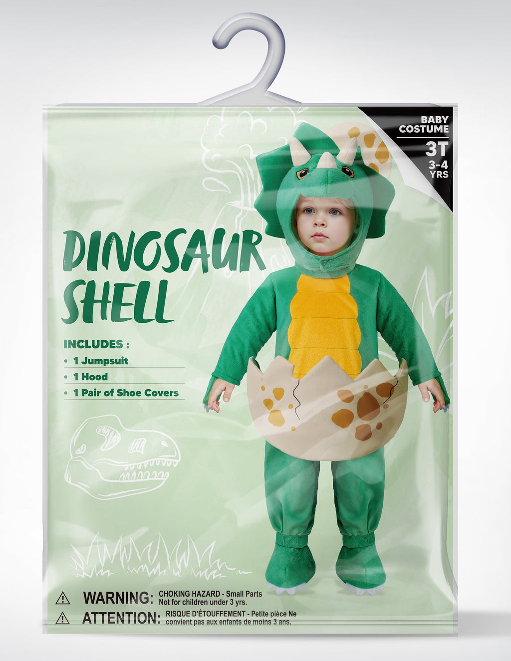 Joyfy Halloween Realistic Blue Tyrannosaurus Rex Children's Dinosaur Costume (with Egg) Suitable for Infant and Toddler Halloween Dress up Party